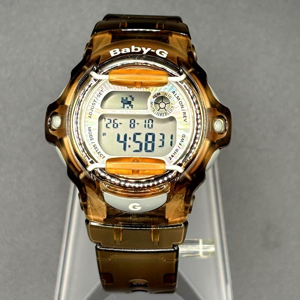 Casio Baby-G BG-169R Brown Translucent Digital Data Bank 200M Women’s Watch